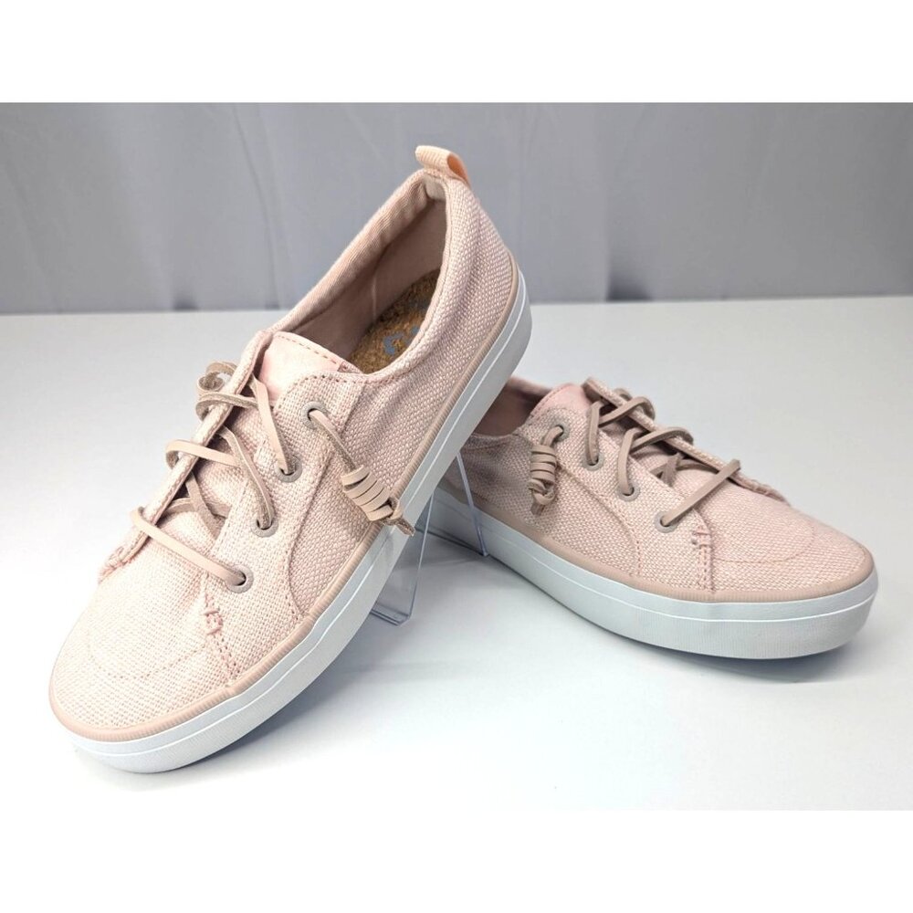 Sperry Crest Vibe Baja Lace Up Slip On Sneaker Pink NWOT Sz 6.5 Womens